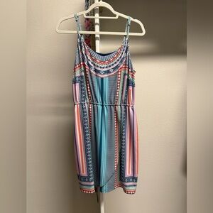 Gianni Bini large blue and orange dress